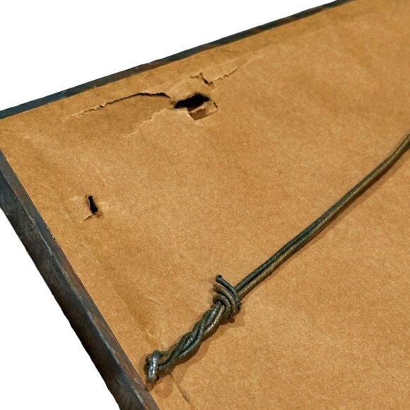 2 VTG Currier Ives Framed Prints Village Blacksmith - Old Grist Mill 15x10.5 In - Picture 8 of 13